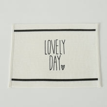 Load image into Gallery viewer, Black/White Assorted Heart Placemats