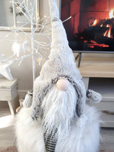 Load image into Gallery viewer, Grey Fluffy Large Sitting Gonk