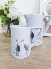 Load image into Gallery viewer, Light Blue/Grey Ceramic Duck Jug *Imperfect