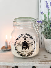 Load image into Gallery viewer, Vintage Style Bee Clip Lock Glass Jar