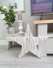 Load image into Gallery viewer, White T&G Natural Wood Wall Star