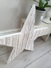 Load image into Gallery viewer, White T&G Natural Wood Wall Star