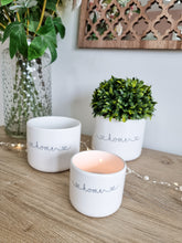 Load image into Gallery viewer, White Scribble Home Heart Ceramic Pots