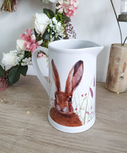 Load image into Gallery viewer, Country Cottage Inspired Hare Spring Floral Jug
