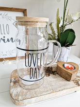 Load image into Gallery viewer, Lovely Day Glass Pitcher Drinks Jug
