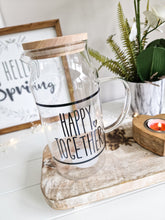 Load image into Gallery viewer, Happy Together Glass Pitcher Drinks Jug

