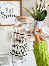 Load image into Gallery viewer, Happy Together Glass Pitcher Drinks Jug
