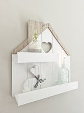 Load image into Gallery viewer, White House Shaped Shelf With Heart
