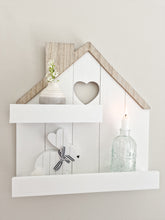 Load image into Gallery viewer, White House Shaped Shelf With Heart
