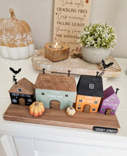 Load image into Gallery viewer, Spooky Street Autumn/Halloween House Figure Block

