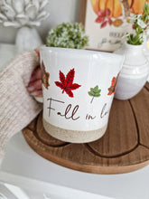 Load image into Gallery viewer, Fall In Love Rustic Autumn Leaf Mug
