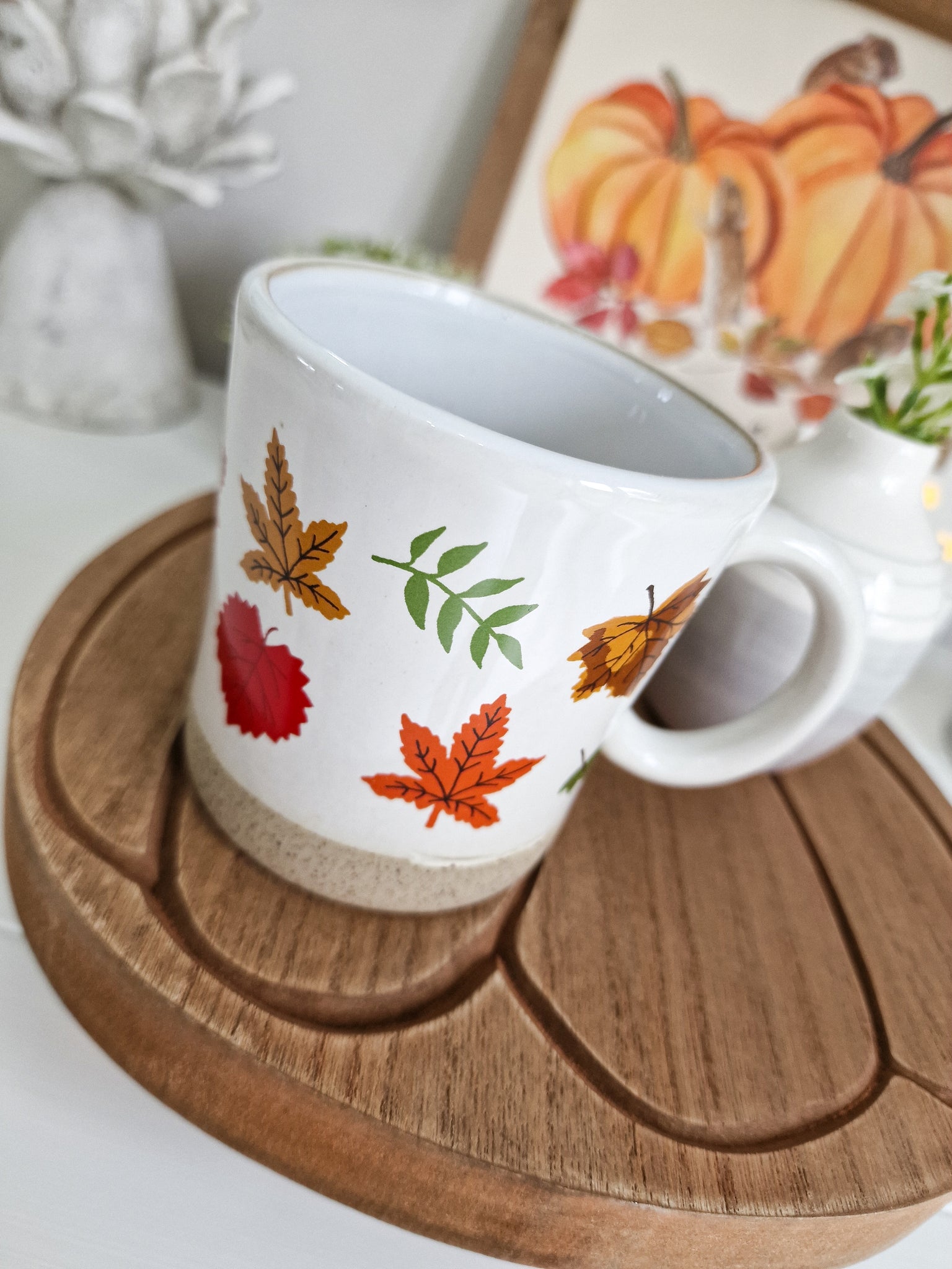 Fall In Love Rustic Autumn Leaf Mug – Peony Blossom Interiors