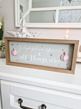 Load image into Gallery viewer, Pink Pumpkin Spice Framed Wall Plaque
