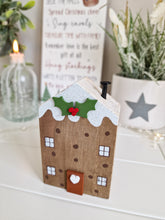 Load image into Gallery viewer, Christmas Pudding Miniature Decorative Wooden House Figure
