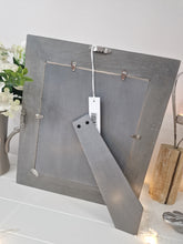Load image into Gallery viewer, Grey Natural Mango Wood Polka Dot Carved 8x10" Photo Frame
