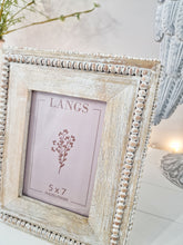 Load image into Gallery viewer, Natural Mango Wood Rustic Beaded Edge 7x5" Photo Frame
