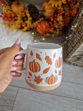 Load image into Gallery viewer, Seasonal Cosy Autumn Halloween Stoneware Pumpkin Mug
