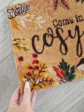 Load image into Gallery viewer, Seasonal Autumn Winter &#39;Come In And Cosy Up&#39; Doormat
