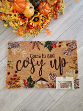 Load image into Gallery viewer, Seasonal Autumn Winter &#39;Come In And Cosy Up&#39; Doormat
