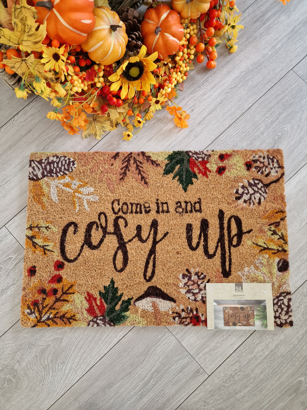 Seasonal Autumn Winter 'Come In And Cosy Up' Doormat