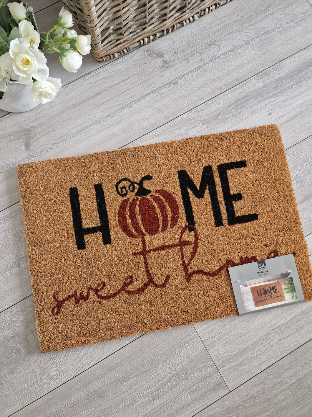 Seasonal Autumn Halloween 'Home Sweet Home' Pumpkin Doormat
