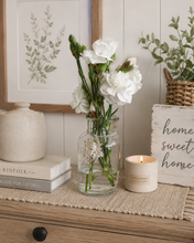 Load image into Gallery viewer, Glass Bottle Vase With Bee Charm
