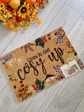Load image into Gallery viewer, Seasonal Autumn Winter &#39;Come In And Cosy Up&#39; Doormat
