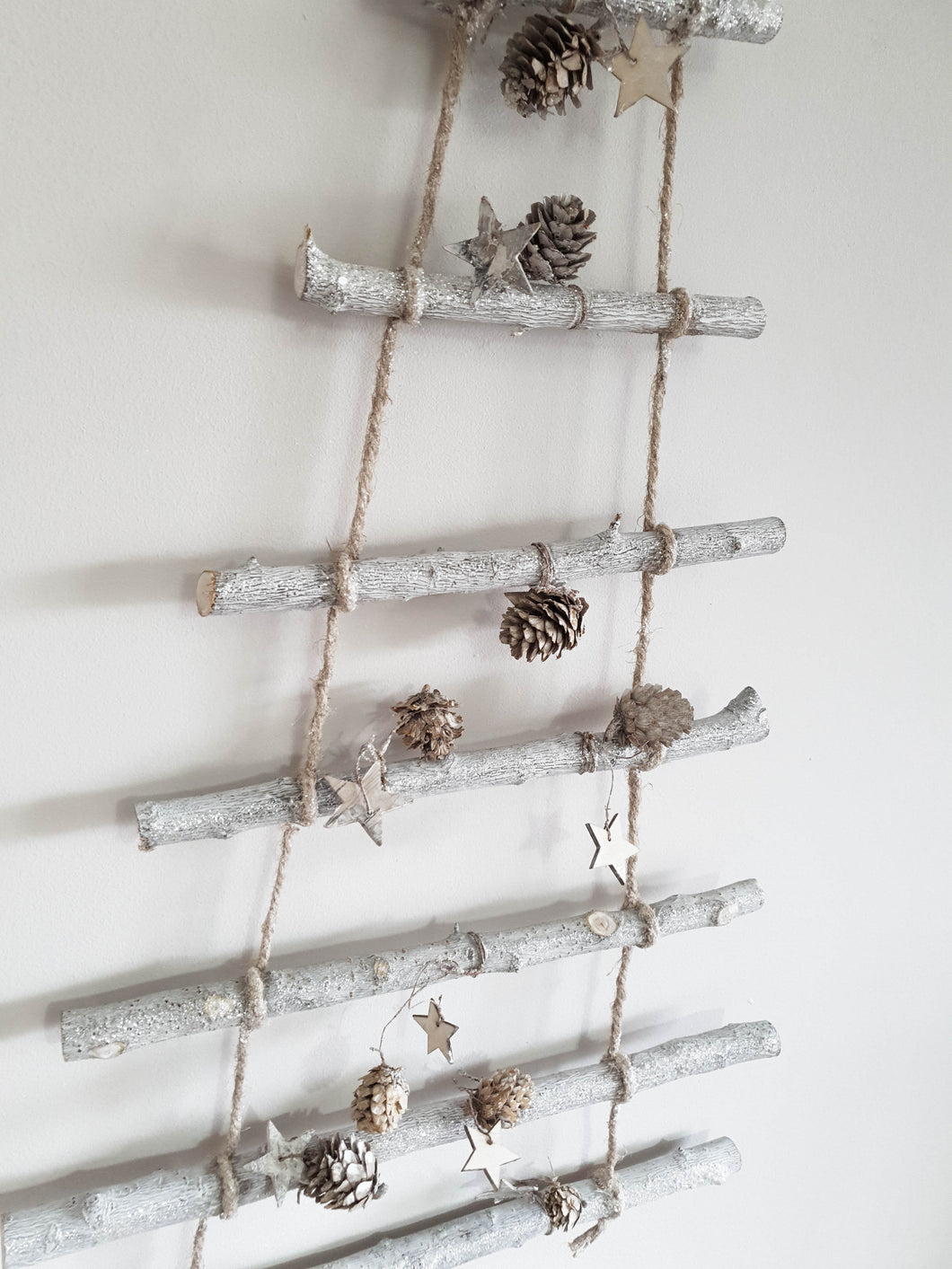 Grey Twig Hanging Wall Tree