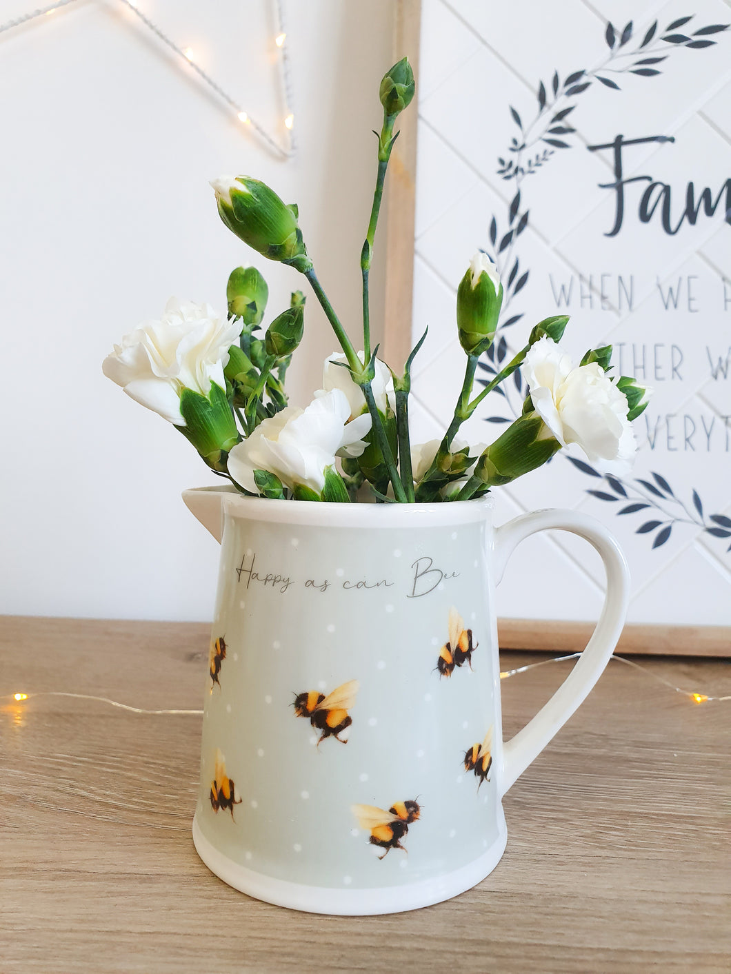 Happy As Can Bee Mini Milk Jug