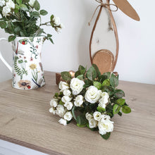 Load image into Gallery viewer, Miniature White Rose Bush Bunch
