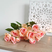 Load image into Gallery viewer, Pink Artificial Tall Rose Bouquet
