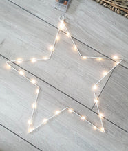 Load image into Gallery viewer, White Wire LED Light Up Star
