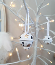 Load image into Gallery viewer, Mini White Star Hanging Bells
