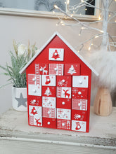 Load image into Gallery viewer, Red &amp; White Mini Advent House
