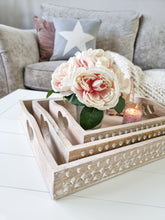 Load image into Gallery viewer, Natural White Wash Mango Wood Heart Tray
