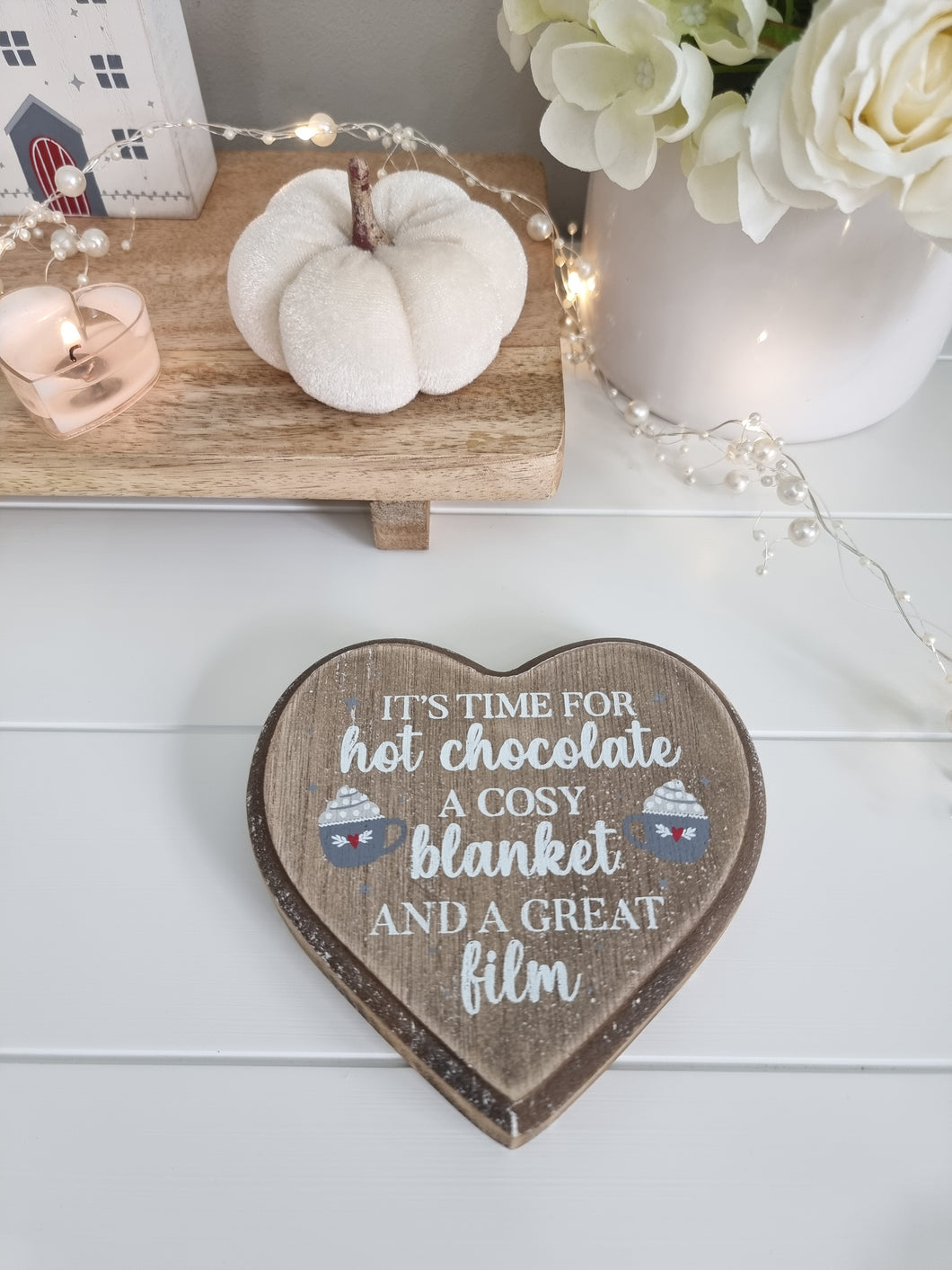 Heart Shaped Hot Chocolate Coaster/Block