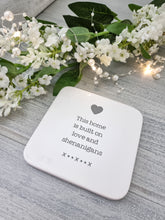 Load image into Gallery viewer, Love &amp; Shenanigans Heart Ceramic Coaster
