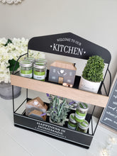 Load image into Gallery viewer, Welcome To Our Kitchen Double Wall Shelf
