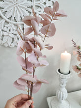 Load image into Gallery viewer, Blush Pink Faux Eucalyptus Branch
