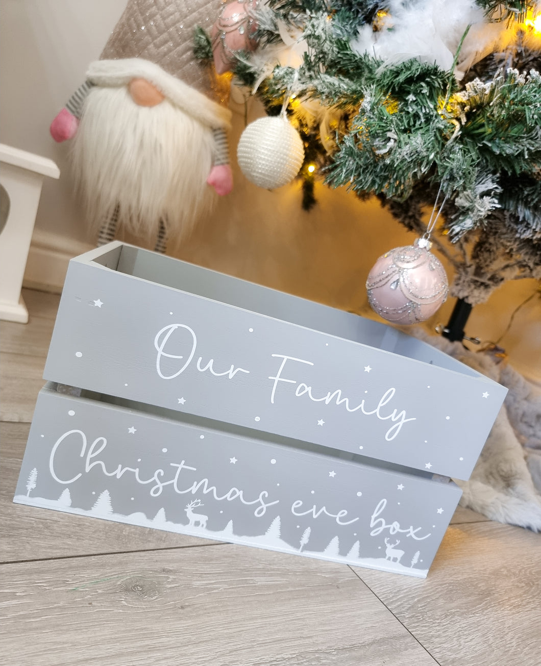 Grey & White Family Christmas Eve Box