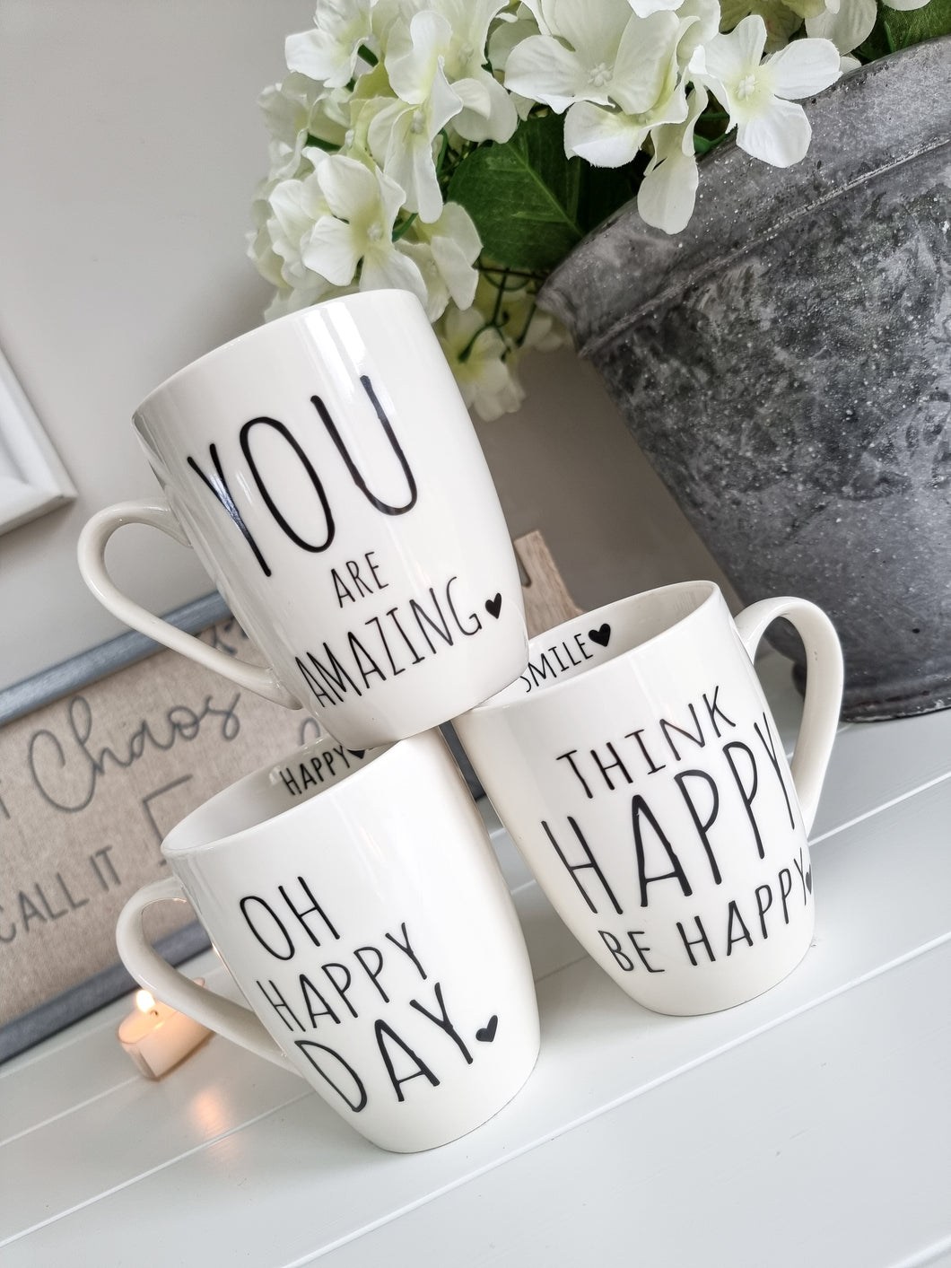 Black Heart Positive Mug - 3 Designs