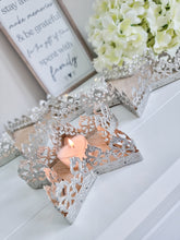 Load image into Gallery viewer, Silver Metal Star Tray With Wooden Base
