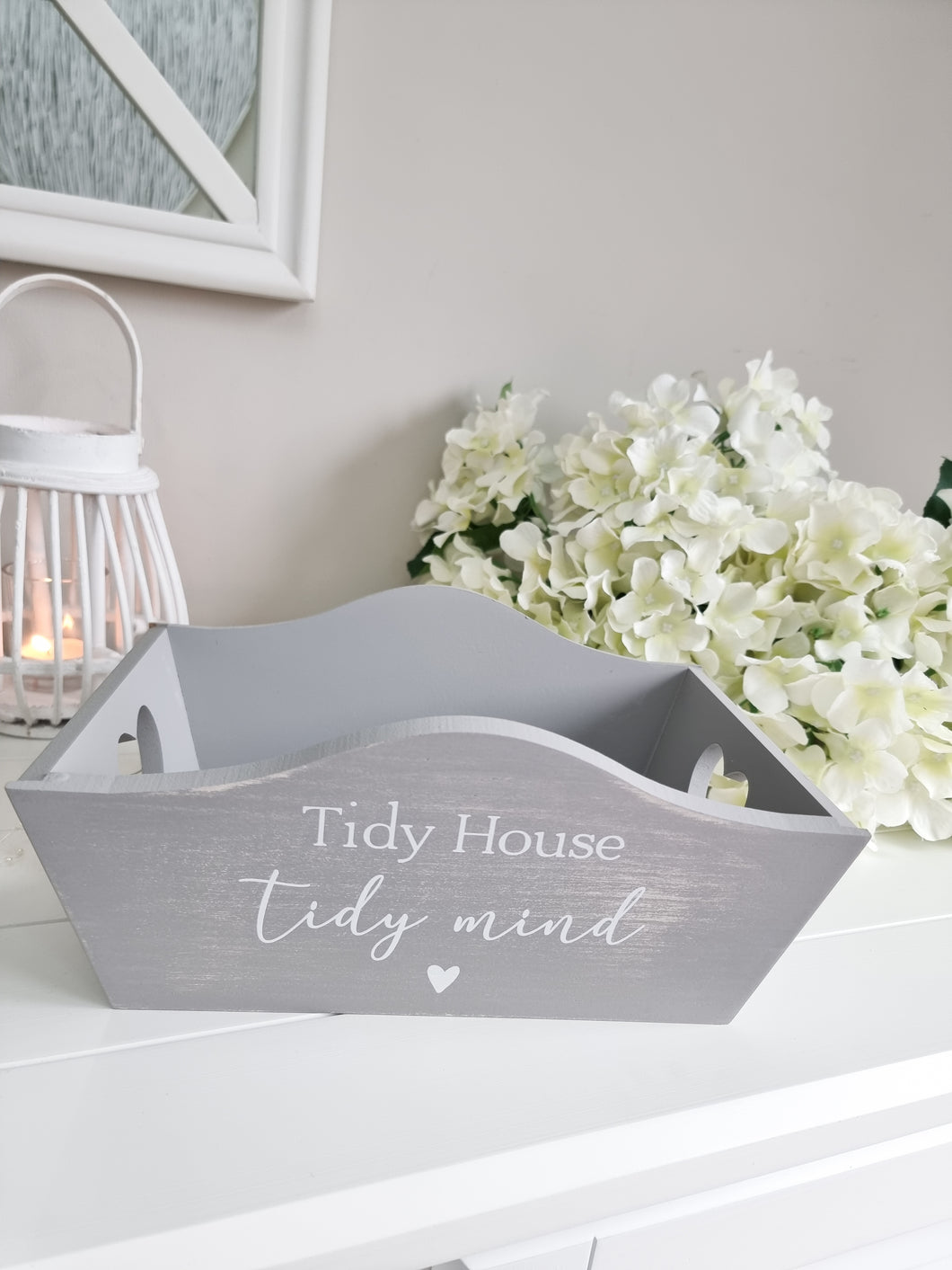 Grey Tidy House Tidy Mind Storage Crate