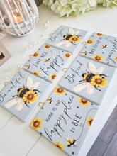 Load image into Gallery viewer, Bee &amp; Sunflower Ceramic Mini Sign
