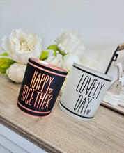 Load image into Gallery viewer, Happy Together/Lovely Day Glass Candle Holder
