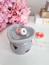 Load image into Gallery viewer, Dove Grey Heart Shaped Wax Melter
