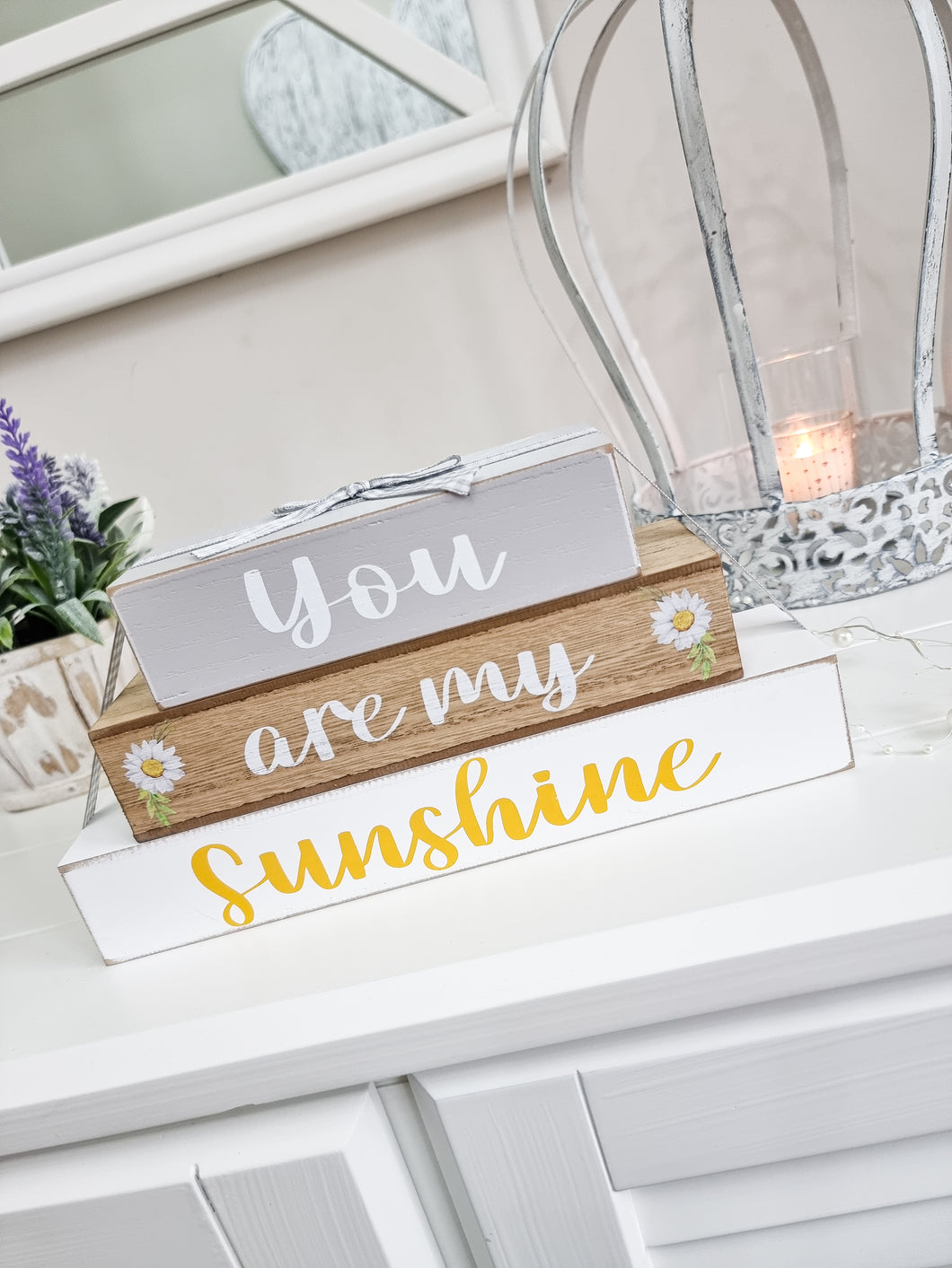 You Are My Sunshine Stacked Block Plaque