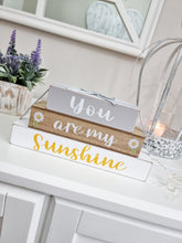 Load image into Gallery viewer, You Are My Sunshine Stacked Block Plaque
