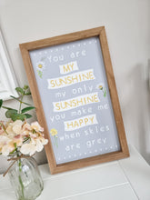 Load image into Gallery viewer, You Are My Sunshine Framed Wall Plaque
