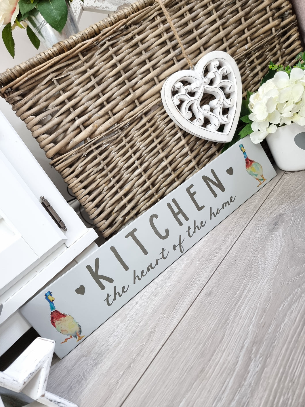 Taupe Grey Duck Kitchen Plaque